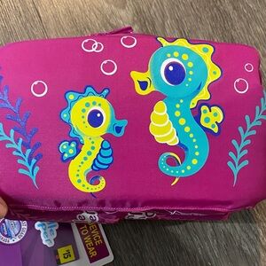 Colorful Seahorse Print Bag